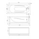 DAMIXA Willow Декоративная фронтальная панель для ванны 170 x 70 см, цвет белый - фото 184427