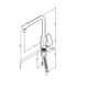 AM.PM F8005700 Like, смеситель для кухни с каналом для питьевой воды, L-излив, хром, шт. - фото 185617