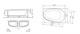 AM.PM W30A-170R110W-D Sensation, ванна акриловая 170х110 см, правосторонняя, на каркасе, с фронтальной пан - фото 186690