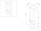 AM.PM M30CHL0406TF Sensation, Шкаф-колонна, подвесной, левый, 40 см, двери, табачный дуб, текстурированная - фото 187156