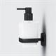 AM.PM A9036922 Gem, Стеклянный диспенсер для жидкого мыла с настенным держателем, черный - фото 187489