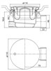 CEZARES Сифон для душевых поддонов с гидрозатвором универсальный CZR-01-90, цвет хром - фото 192881