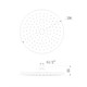 LEMARK Верхний душ 1-функциональный круглый диаметр 25 см, цвет хром / белый - фото 194511