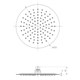 LEMARK Верхний душ 1-функциональный круглый диаметр 25 см, цвет хром - фото 194561