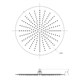 LEMARK Верхний душ 1-функциональный круглый диаметр 40 см, цвет хром - фото 194565
