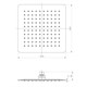 LEMARK Верхний душ 1-функциональный квадратный 25х25 см, цвет хром - фото 194571
