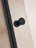 CEZARES Eco Душевая дверь в нишу распашная, профиль - черный / стекло - прозрачное, ширина 70 см, стекло 6 мм - фото 194702