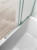 CEZARES Stream Шторка на ванну раздвижная, профиль - хром / стекло - прозрачное, ширина 90 см, стекло 8 мм - фото 194787