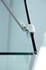 CEZARES Slider Душевой уголок полукруглый двери распашные, профиль - черный  / стекло - прозрачное, размер 80х80 см, стекло 8 мм - фото 195216