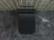 CERAMICA NOVA Metric Подвесной унитаз Rimless с ультра тонким с сидением и крышкой с функцией плавного закрытия, дюропласт, цвет черный матовый - фото 197414
