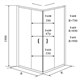 TIMO Altti Душевой уголок квадратная, размер 100х100 см, профиль - хром / стекло - матовое, двери раздвижные - фото 198050