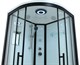 TIMO Standart Душевая кабина четверть круга, размер 90х90 см, профиль - черный / стекло - прозрачное, двери раздвижные - фото 198229