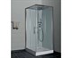 TIMO Premium Душевая кабина квадратная, размер 100х100 см, профиль - хром / стекло - прозрачное, двери раздвижные - фото 198598