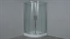 TIMO Tl Душевой уголок четверть круга, размер 100х100 см, профиль - хром / стекло - матовое, двери раздвижные - фото 199003
