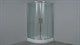 TIMO Tl Душевой уголок четверть круга, размер 80х80 см, профиль - хром / стекло - матовое, двери раздвижные - фото 199022