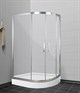 TIMO Tl Душевой уголок прямоугольная-ассиметричная, размер 80х120 см, профиль - хром / стекло - прозрачное, двери раздвижные - фото 199050