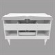 COMFORTY Тумба-умывальник напольный "Монако-120" белый глянец с раковиной 3312 COMFORTY 3132224