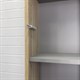 COMFORTY Шкаф-колонна Таллин-40 Белый/Дуб натуральный COMFORTY 00-00010383 - фото 199979