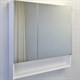COMFORTY Зеркало-шкаф Никосия-80 белый глянец - фото 200101