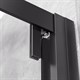 VINCEA Stile Душевой уголок квадратный двери поворотные профиль - черный / стекло - прозрачное размер 90х90 см 8мм - фото 201598