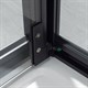 VINCEA Stile Душевой уголок квадратный двери поворотные профиль - черный / стекло - прозрачное размер 90х90 см 8мм - фото 201600