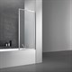 VINCEA Шторка на ванну ширина 70 см профиль - хром / стекло - прозрачное 5мм - фото 201615