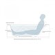 SALINI Orlanda Встраиваемая ванна с прямоугольной чашей, регулируемые ножки, донный клапан "Up&Down" белый, сифон, интегрированный слив-перелив размер 160х70 см, белый - фото 202110
