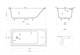 SALINI Orlanda Встраиваемая ванна с прямоугольной чашей, регулируемые ножки, донный клапан "Up&Down" белый, сифон, интегрированный слив-перелив размер 170х80 см, белый - фото 202134