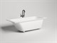 SALINI Orlanda Встраиваемая ванна с прямоугольной чашей, регулируемые ножки, донный клапан "Up&Down" белый, сифон, интегрированный слив-перелив размер 170х80 см, белый матовый - фото 202147