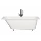 SALINI Orlanda Встраиваемая ванна с прямоугольной чашей, регулируемые ножки, донный клапан "Up&Down" белый, сифон, интегрированный слив-перелив размер 170х80 см, белый матовый - фото 202166