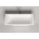 SALINI Orlanda Встраиваемая ванна с прямоугольной чашей, регулируемые ножки, донный клапан "Up&Down" белый, сифон, интегрированный слив-перелив размер 170х80 см, белый матовый - фото 202170