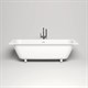 SALINI Orlanda Встраиваемая ванна с прямоугольной чашей, регулируемые ножки, донный клапан "Up&Down" белый, сифон, интегрированный слив-перелив размер 180х80 см, белый - фото 202268