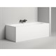 SALINI Ornella Встраиваемая ванна с прямоугольной чашей, регулируемые ножки, донный клапан "Up&Down" белый, сифон, интегрированный слив-перелив размер 170х70 см, белый - фото 202331