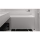 SALINI Ornella Встраиваемая ванна с прямоугольной чашей, регулируемые ножки, донный клапан "Up&Down" белый, сифон, интегрированный слив-перелив размер 170х70 см, белый матовый - фото 202335