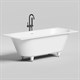 SALINI Ornella Встраиваемая ванна с прямоугольной чашей, регулируемые ножки, донный клапан "Up&Down" белый, сифон, интегрированный слив-перелив размер 180х80 см, белый матовый - фото 202574