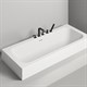 SALINI Orlanda Встраиваемая ванна с прямоугольной чашей, регулируемые ножки, донный клапан "Up&Down" белый, сифон, интегрированный слив-перелив размер 170х75 см, белый - фото 202632