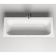 SALINI Orlanda Встраиваемая ванна с прямоугольной чашей, регулируемые ножки, донный клапан "Up&Down" белый, сифон, интегрированный слив-перелив размер 170х75 см, белый - фото 202635