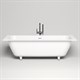 SALINI Orlanda Встраиваемая ванна с прямоугольной чашей, регулируемые ножки, донный клапан "Up&Down" белый, сифон, интегрированный слив-перелив размер 170х75 см, белый матовый - фото 202653