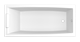 1MARKA Aelita Ванна прямоугольная встраивается в нишу размер 150х75 см, цвет белый - фото 204542
