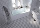 1MARKA Agora Ванна прямоугольная пристенная размер 170х75 см, цвет белый - фото 204947