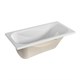 1MARKA Classic Ванна прямоугольная пристенная размер 120х70 см, цвет белый - фото 204978
