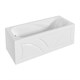 1MARKA Classic Ванна прямоугольная пристенная размер 150х70 см, цвет белый - фото 204986