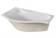 1MARKA Gracia Ванна асимметричная пристенная размер 170х100 см, цвет белый - фото 205056