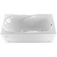 1MARKA Medea Ванна прямоугольная пристенная размер 150х70 см, цвет белый - фото 205109