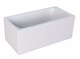 1MARKA Modern Ванна прямоугольная пристенная размер 120х70 см, цвет белый - фото 205113
