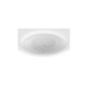 1MARKA Nega Ванна асимметричная пристенная размер 170х95 см, цвет белый - фото 205172