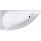 1MARKA Piccolo Ванна асимметричная пристенная размер 150х75 см, цвет белый - фото 205179