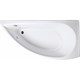1MARKA Piccolo Ванна асимметричная пристенная размер 150х75 см, цвет белый - фото 205183