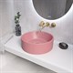 GROSSMAN Color Раковина накладная диаметр 40 см цвет розовый матовый - фото 205361