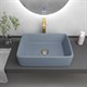 GROSSMAN Color Раковина накладная размер 50х40 см цвет голубой матовый GR-3016BSM-21